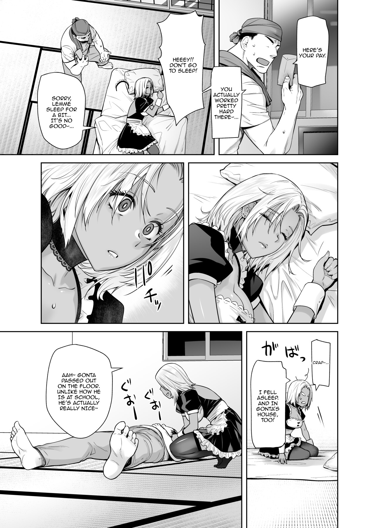 Hentai Manga Comic-The Black Gal Who Became The Homeroom Teacher's Maid-Read-7
